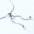 wholesale S925 Sterling Silver Korean Japanese Style Women's Fashion Simple Full Diamond Ultra Sparkly Adjustable Bracelet Wholesale from Manufacturer-0-2
