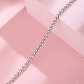 wholesale S925 Sterling Silver Minimalist Ballpoint Chain Unisex Matching Dense Bead Chain Plain Silver Necklace Factory Direct Wholesale-0-2