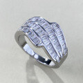 wholesale S925 Sterling Silver Wide Zircon Row Diamond Inlaid High-End Luxury Ring for Women, Premium Live Stream-0-5