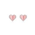 wholesale Sterling Silver S925 Heart-shaped Enamel Earrings With A Trendy And Minimalist Design, New Release-0-0