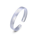 wholesale S999 Solid Silver Ethnic Style Silver Bracelet with Heart Sutra Engraving, Zen-Inspired Character Bracelet/Bangle, Gift for Mothers, Factory Direct Sales-0-4
