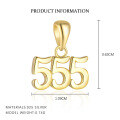 wholesale S925 Sterling Silver Women's Lucky Number Necklace, Fashionable And Versatile Pendant, Trendy Delicate Cross-border Choker-0-5