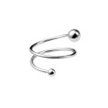 wholesale S925 Sterling Silver Ring Women's Korean Style Small Fresh Light Bead Simple Geometric Lines Cool Trendy Jewelry J8291-0-4