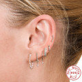wholesale S925 Sterling Silver Rhinestone Pearl Ear Cuff Earring, Korean INS Style-0-1
