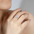 S925 Silver 1ct Oval Moissanite Ring for Women-0-1