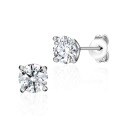 wholesale 925 Sterling Silver Minimalist Korean Style Personality Stud Earrings with Four-Paw Zircon, Wholesale from Manufacturer-0-4