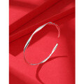 wholesale 999 Sterling Silver Möbius Ring Solid Silver Bracelet, Young Style Minimalist Niche High-End Silver Bangle for Girlfriend-0-1