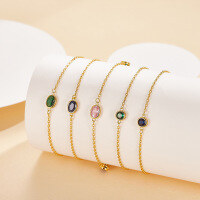 wholesale S925 sterling silver fully set with zirconia geometric bracelet, luxurious and elegant, vintage-inspired high-end banquet wrist accessory-Style 1- Royal Blue>925 Silver