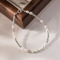 wholesale S925 Silver Nalan Fresh Sweet Ins Style Small and Unique Design Exquisite Bamboo Freshwater Pearl Bracelet S7387-0-2