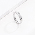 wholesale S925 Sterling Silver Small Crown Couple Rings Pair, Minimalist and Elegant Matching His and Hers Adjustable Open Band Unique Design-0-1