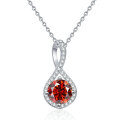 S925 Silver Moissanite Infinity Pendant Necklace-0-6