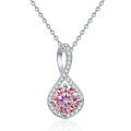 S925 Silver Moissanite Infinity Pendant Necklace-0-10
