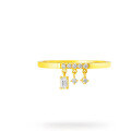 wholesale Gold-Plated 925 Sterling Silver Zircon Fashion Light Luxury Ring from Duli Jewelry's New Collection-0-0