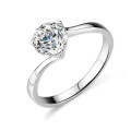 S925 Sterling Silver Moissanite Ring, Classic Three-Life Proposal Design for Women, High-End Drop Shipping-0-3