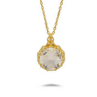 wholesale Metal material first, Dunli Jewelry Exquisite Lace White Crystal Ring Pendant Set Summer Shining New Product Ring Women Light Luxury High-end-White Crystal Lace Necklace 925 Silver