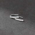 wholesale S925 Sterling Silver Korean Style Fashion Minimalist Row of Diamonds Ear Hook Design Earrings for Women M05190-0-3