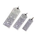 wholesale 990 Sterling Silver Retro Amitabha Buddha Unisex Pendant, Pure Silver Tibetan Tantric Buddhist Car Hanging Ornament Wholesale-0-4
