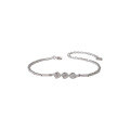 wholesale S925 Sterling Silver Minimalist Design Three Egg-shaped Eternity Bracelet for Women Luxury Bangle Cross-Border New Accessories-0-4