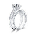 S925 Sterling Silver Double-Layer Stackable Ring, Fashionable and Versatile Wholesale Clearance-0-3