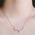 wholesale S925 Sterling Silver "One Deer with You" Moose Necklace for Women, Minimalist Fashion Chain Jewelry Wholesale Christmas Gift-0-0