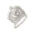 Metal Princess Queen Crown Light Luxury Niche Ring Fashionable Elegant Ins Jewelry Wholesale Direct-0-3