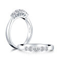 S925 Sterling Silver Square Zircon Ring, Cross-border Supply, Flashy & Minimalist Style-0-9