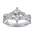 wholesale S925 Sterling Silver Wish New Style Marquise Zirconia Ring for Women, Cross-Border E-Commerce Best Seller, Factory Direct Dropshipping-0-1