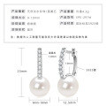S925 Sterling Silver Light Bulb Freshwater Pearl Earrings-0-38