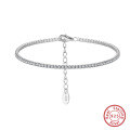 wholesale S925 Sterling Silver 15mm Colored Zircon Tennis Bracelet, Fashionable and Versatile Direct from Manufacturer-0-4