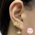 wholesale S925 Sterling Silver Angel Heart Earrings, Cross-Border Fashion, Creative Luxury Ear Clips for Women-0-1