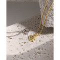 wholesale S925 Sterling Silver Korean Version Ins Minimalist Niche Design Versatile Smooth Heart-shaped Pendant Collarbone Necklace for Women-0-1