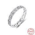 wholesale S925 Sterling Silver luxurious high-end carat diamond ring with ultra-sparkling pave setting for engagement-0-23