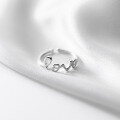wholesale S925 Silver Ring, Fashionable and Minimalist Design, Petite and Romantic LOVE Letter Jewelry J0801-0-2