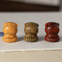 wholesale Metal Sandalwood Adorable Cat Red Sandalwood Green Sandalwood Aged Sandalwood Buddha Worship Cat Pendant DIY Car Hanging Bag Hanging Tassel Accessory Decoration-Green Sandalwood