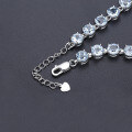wholesale S925 Sterling Silver Natural Topaz Bracelet for Women,DIY Princess Best Friend Colored Crystal Bracelet-0-3