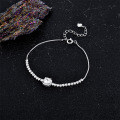 Sterling Silver Square Moissanite Bracelet, Simple Women's New Style High-End Live Stream Factory Direct Jewelry-0-1