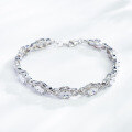 wholesale S925 Sterling Silver High-Version Full Diamond Women's Bracelet, Luxury Niche Minimalist Style with Large Zirconia Stones for Wholesale-0-5