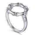 wholesale S925 Sterling Silver Cross-Border Rings, Irregular Bamboo Knot Ring for Women, Small Batch Retro Fashion Wholesale-0-4