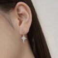 wholesale S925 Sterling Silver Light Luxury INS Style Women's Earrings, High-End Creative Star and Moon Design, Exquisite and Fashionable Versatile Ear Accessories for Women-0-3