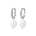 wholesale S925 Sterling Silver Retro Glass Bead Earrings With Pearl Accents For Women-0-10