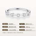 925 Sterling Silver Moissanite Ring with Honeysuckle Design, Cross-Border Hot-Sale Trendy Jewelry-0-4
