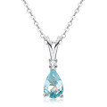 S925 Sterling Silver Zircon Necklace, Minimalist and Luxurious Pendant-0-18