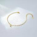 wholesale S925 pure silver golden bracelet for women, Korean-style student personality accessory, ins design new arrival-0-3