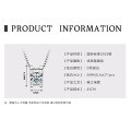 925 Sterling Silver D Color Moissanite Geometric Drop Pendant Necklace-0-10