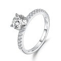 wholesale 9/10/14/18K White Gold/Rose Gold/Yellow Gold 2-Carat D Color Moissanite Luxury Men's and Women's Wedding Ring-0-4