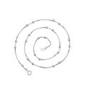 wholesale S925 Sterling Silver Women's Necklace Chain Without Pendant Men's Bead Chain Collarbone Chain High-End Sense Sweater Chain Plain Chain-0-11