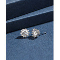wholesale 925 Sterling Silver Crown Zircon Ear Studs for Women, Exquisite and Petite, Suitable for Ear Piercing, Ear Cartilage Stud, Unique and High-End Earrings-0-3