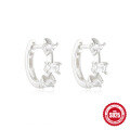 wholesale S925 Sterling Silver Geometric Earrings with Classic Diamond Inlay, a Hot-Selling Creative Earring in Europe and America-0-12