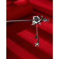 wholesale 999 Pure Silver Hairpin, Sterling Silver Hair Accessory for Bun Updo, Vintage Hanfu Cheongsam Hair Stick, Hairpin Gift for Girlfriend-0-0