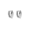 wholesale S925 Sterling Silver Korean Version Ins Small and Minimalist Design Versatile Beaded Circle Textured Ear Clips for Women-0-4